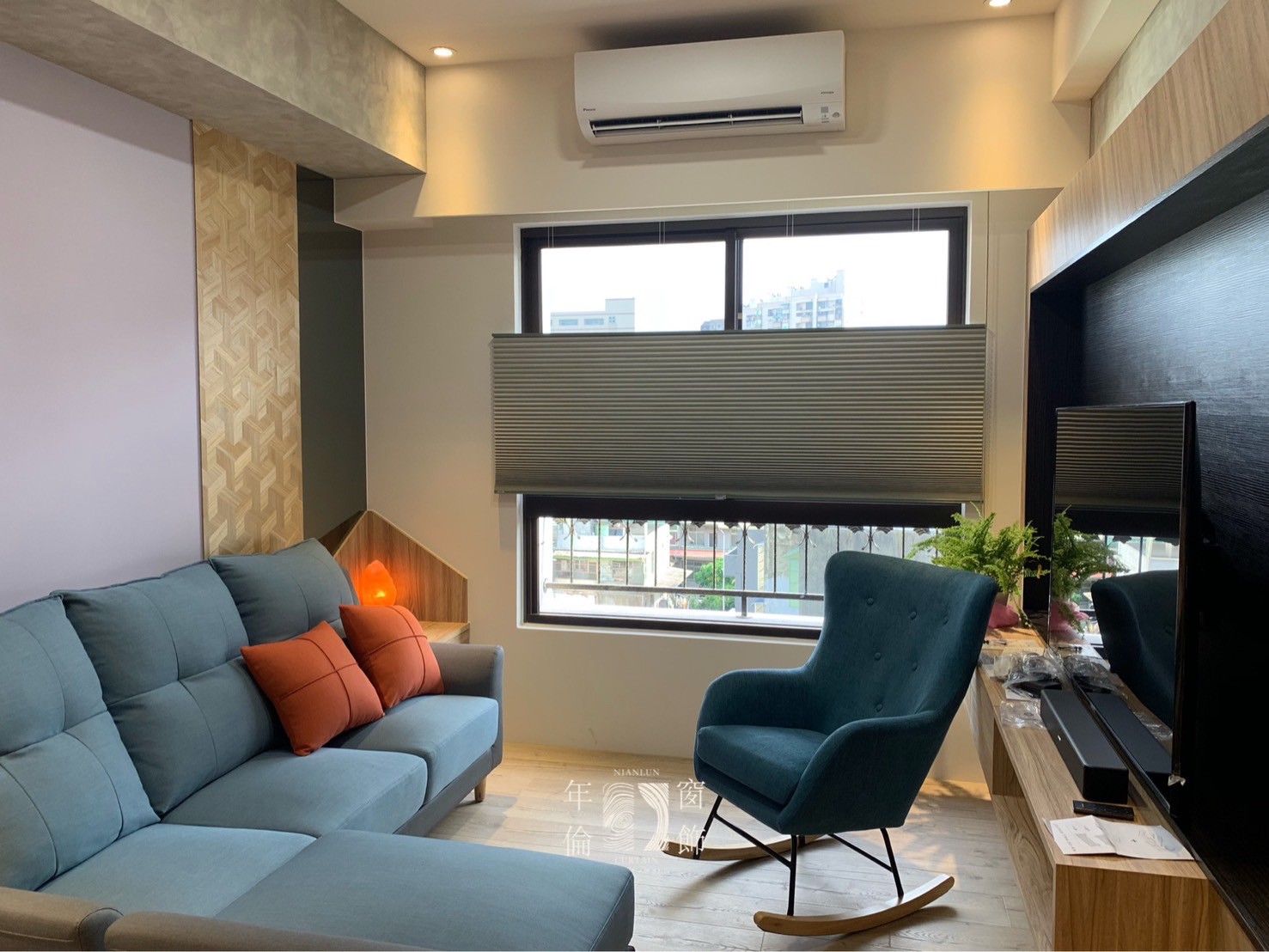 年輪窗飾是桃園窗簾與竹北窗簾擁有窗簾獨家專利-高溫記憶定型窗簾